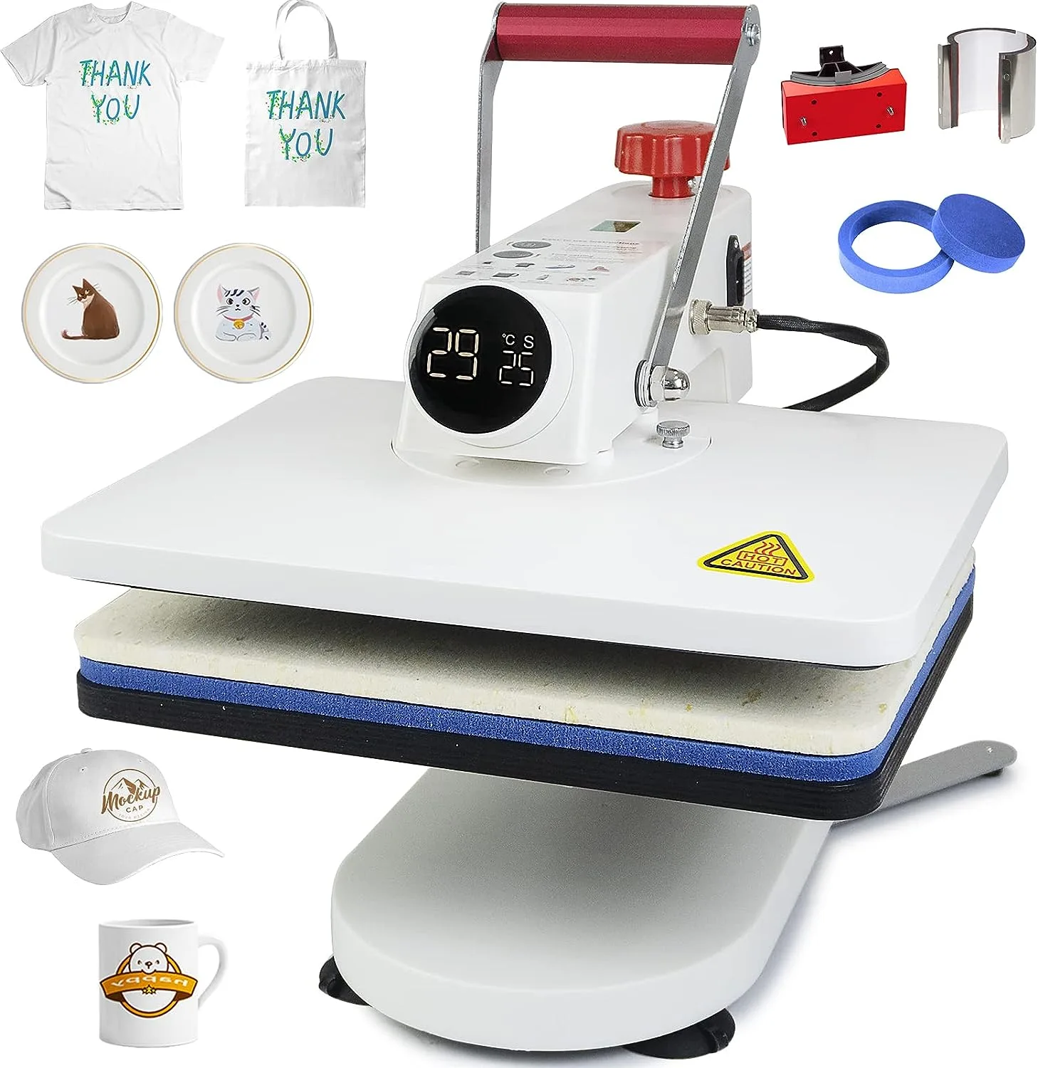 Presse à chaud multifonction 5 en 1 F910 complète