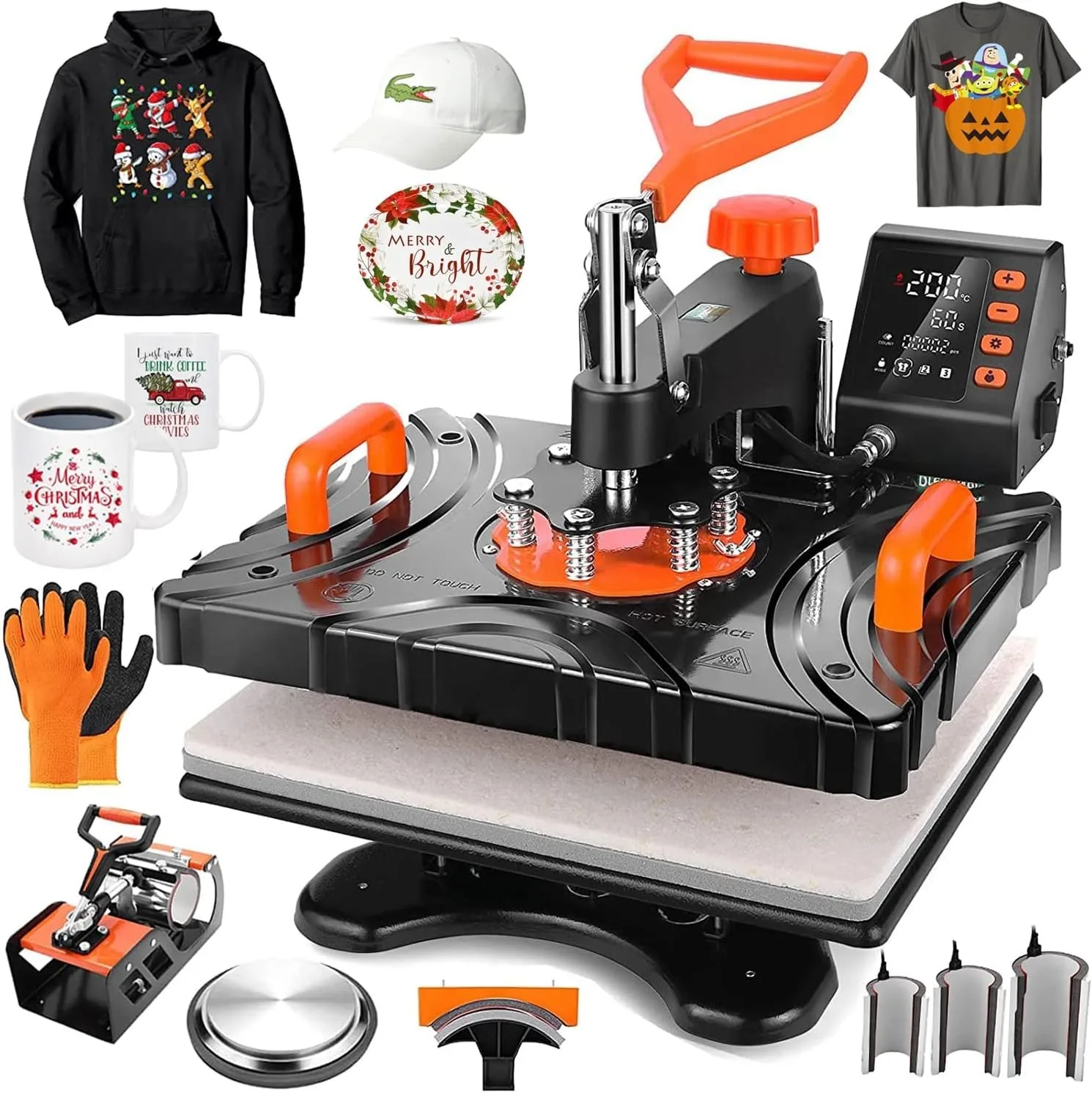 Presse à chaud P8100 multifonction 8 en 1 design moderne