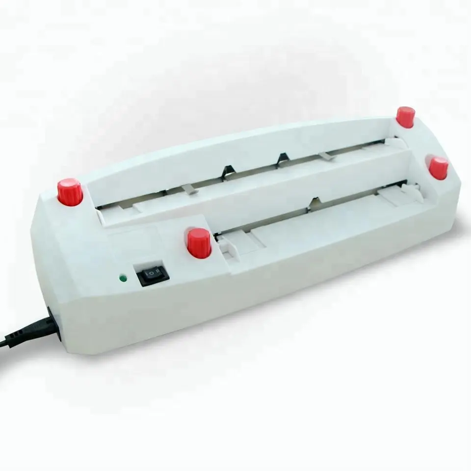 Machine blanche SK316 électrique pour découper des cartes de visite depuis format A4 avec boutons de réglage rouges
