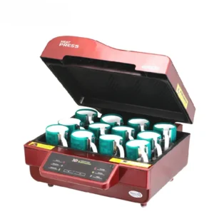 Machine de sublimation 3D GED-3000 rouge technologie vide d'air