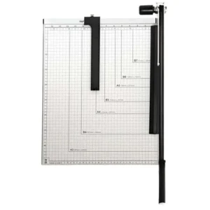 Massicot manuel A3 avec base en bois solide et bras de coupe ergonomique