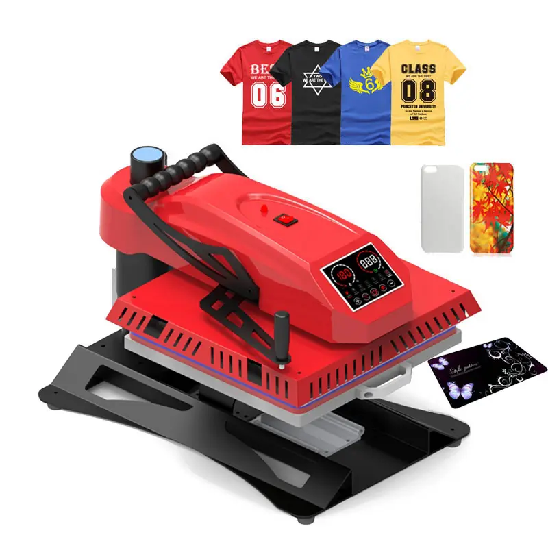 Presse à chaud rouge ST-380H grand format 60x40 avec écran tactile