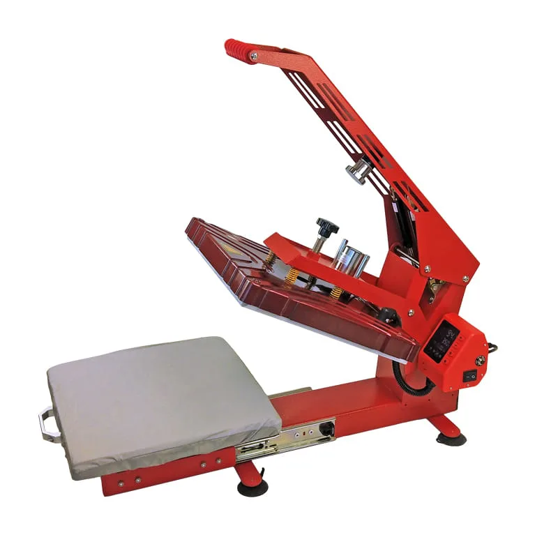 Machine de flocage P3800 ouverte prête pour impression