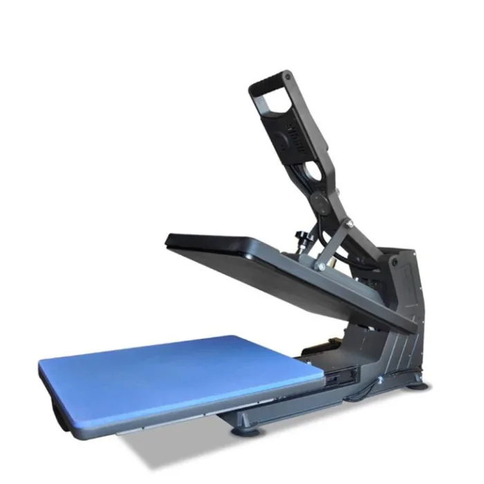 Vue latérale presse ST-500 grand format ouverte