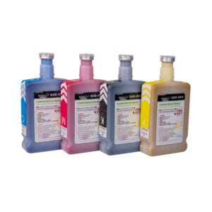 Bouteille d'encre Eco-Solvant Galaxy de 500ml (demi-litre) pour têtes d'impression Epson DX5 et DX7.