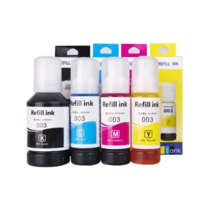 Bouteille d'encre noire compatible Epson 003 format XL de 127ml pour imprimantes L3110 et L3150.