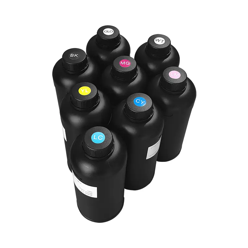 Bouteille encre UV DTF Disen 1L pour impression Crystal AB.