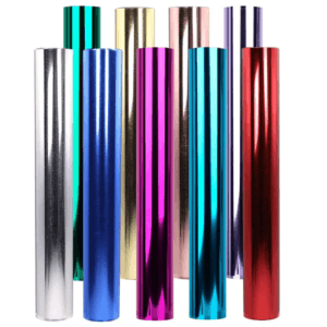 Rouleaux de Flex Métallique (Metallic) finitions Or et Argent effet miroir pour personnalisation textile.