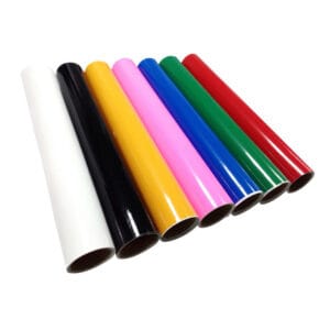 Palette de couleurs disponibles pour le vinyle de découpe (Mat et Brillant).