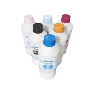 Étapes impression sublimation : impression papier et transfert presse à chaud.