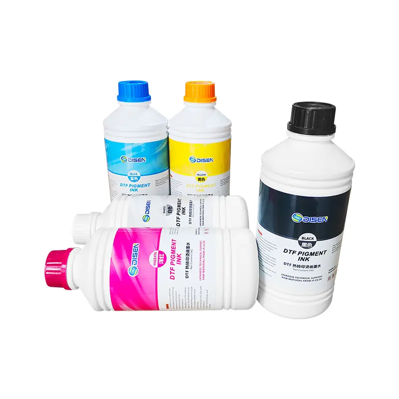 Encre DTF Premium 1L Disen (CMJN + Blanc) | Compatible Epson i3200/XP600 – Image 3