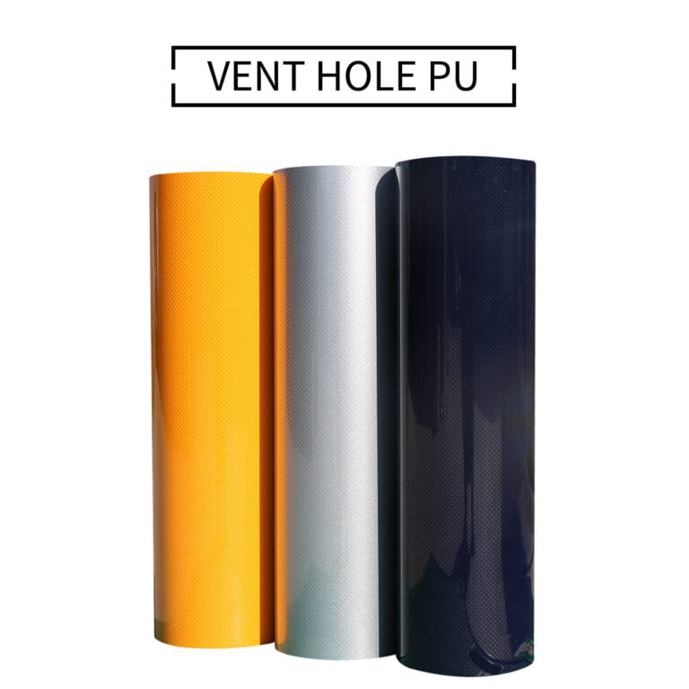 Zoom macro sur les micro-perforations du Flex Vent Hole qui permettent au tissu de respirer.