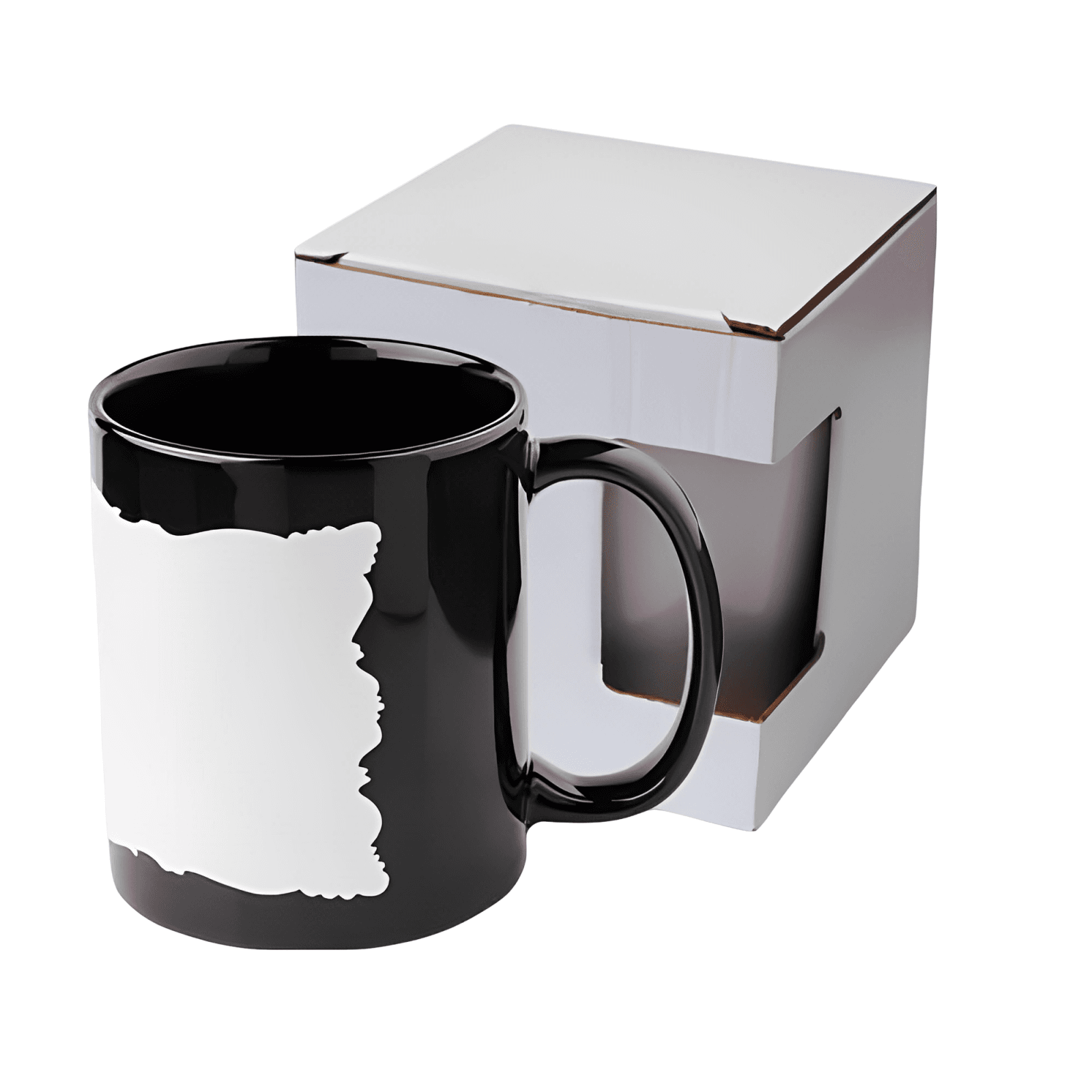 Vue de l'intérieur coloré du mug M7 forme roche.