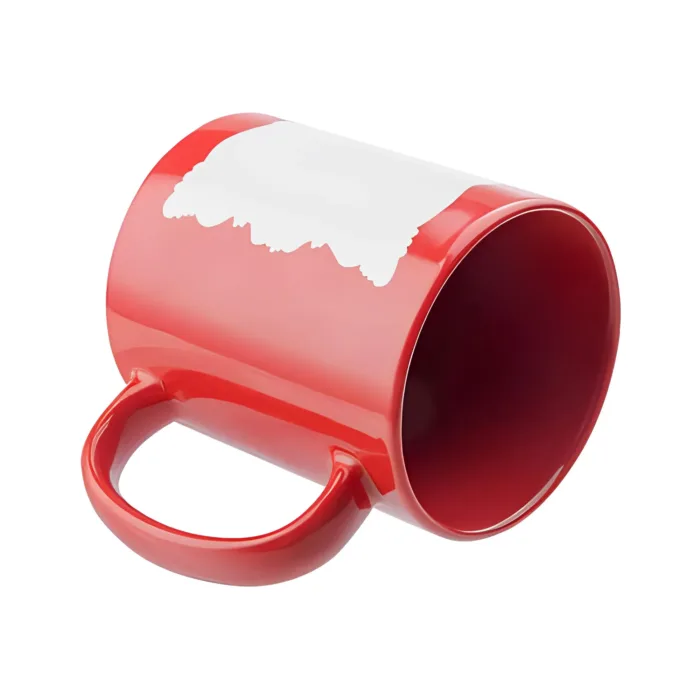 Mug à Patch Blanc M7 Forme Roche Multicouleur - Céramique 11oz pour Sublimation – Image 4