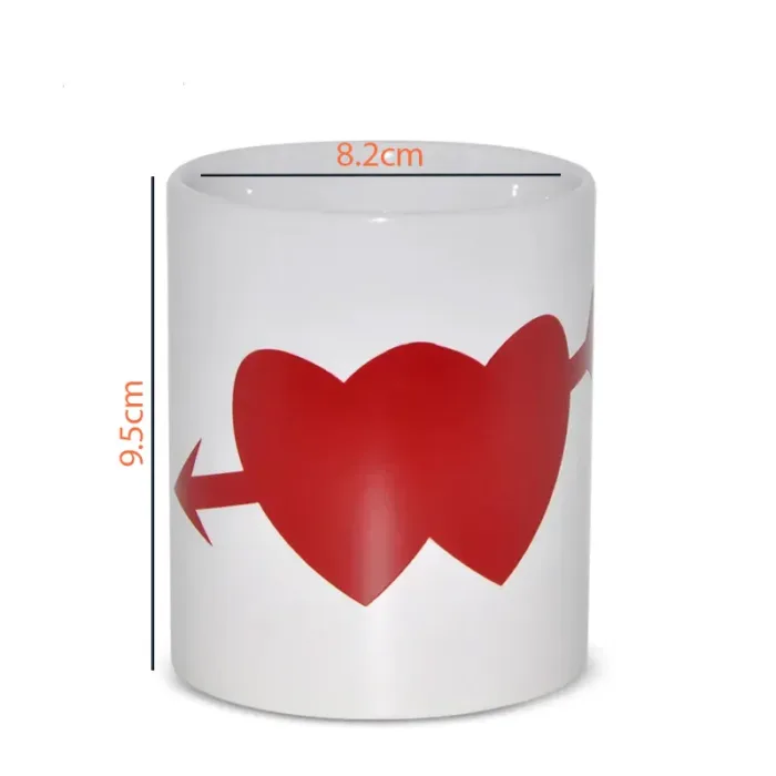 Vue latérale montrant la texture rocheuse du mug céramique M19.