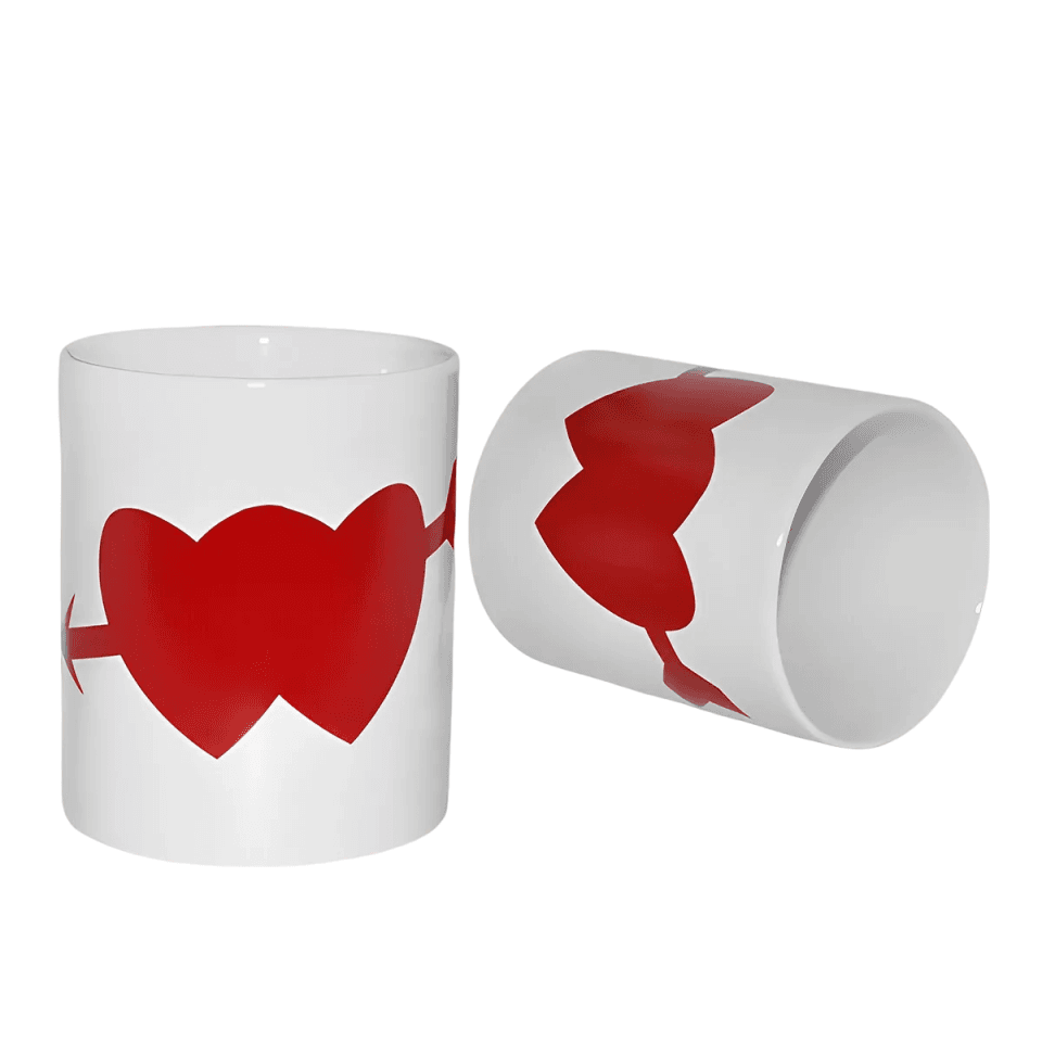 Mug blanc personnalisable en forme de roche modèle M19 pour sublimation Maroc.