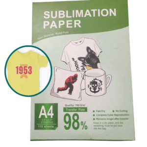 Papier sublimation A4 110 feuilles taux de transfert 98% Maroc