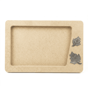 Cadre photo rectangulaire en MDF et plastique 02 (20 x 25 cm) pour impression par sublimation thermique