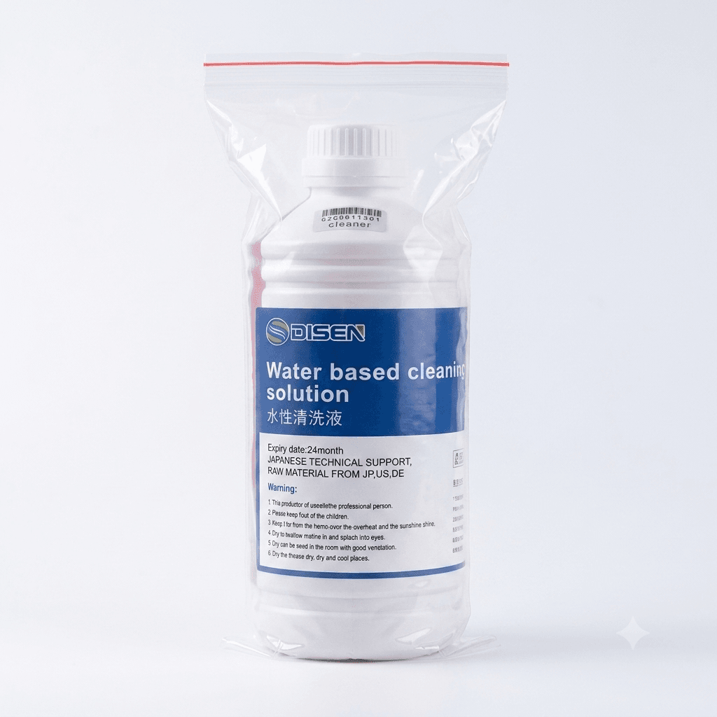Bouteille de 1 Litre de liquide de nettoyage spécial pour têtes d'impression dtf et sublimation