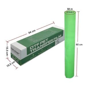 Rouleau de film DTF lumineux phosphorescent SUBLISTAR 60 cm par 50 m pour impression textile